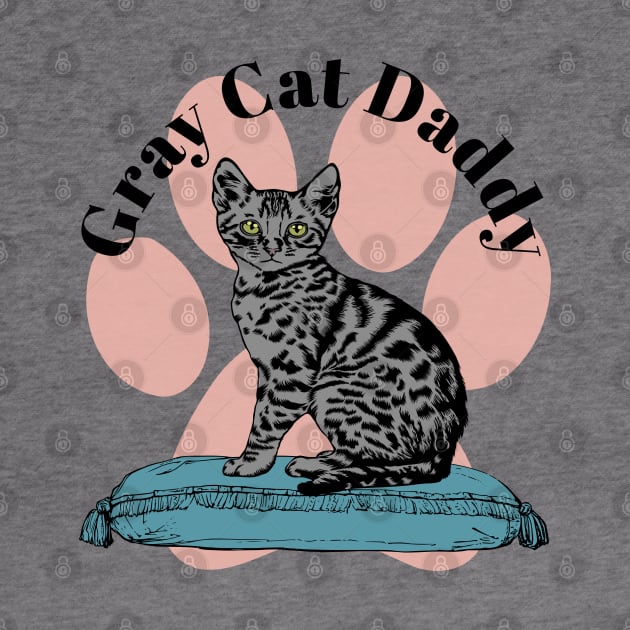 Gray Cat Daddy Paw by Miozoto_Design